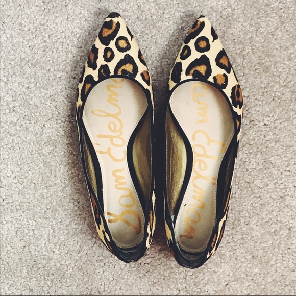 sam edelman rae leopard flats